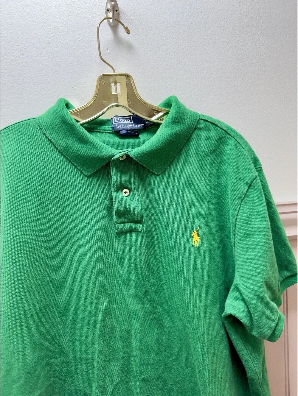 Polo Ralph Lauren Men's Polo Shirt Green XL Custom Fit size xl